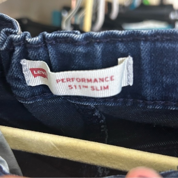 504. Levi's 511 slim girls Blue Jeans adjustable waist size 7 - Picture 6 of 8